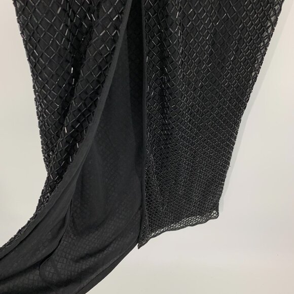 Mac Duggal Dress Black 93551 Beaded Spaghetti Strap Column Gown NWT - Picture 16 of 16